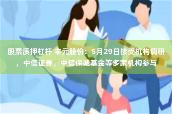 股票质押杠杆 丰元股份：5月29日接受机构调研，中信证券、中信保诚基金等多家机构参与