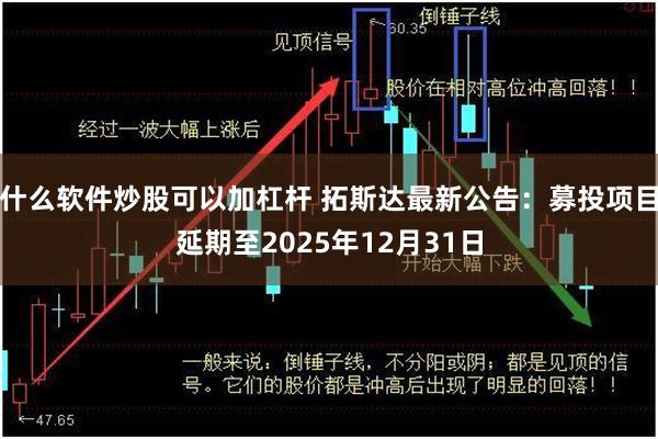 什么软件炒股可以加杠杆 拓斯达最新公告：募投项目延期至2025年12月31日
