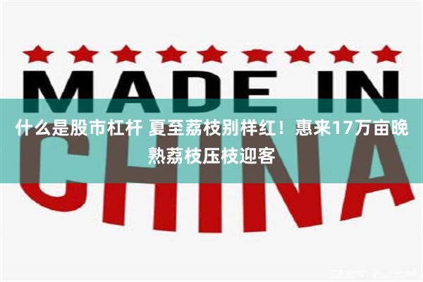 什么是股市杠杆 夏至荔枝别样红！惠来17万亩晚熟荔枝压枝迎客