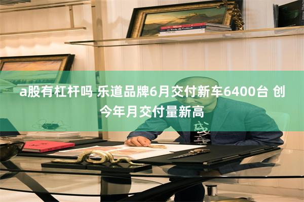 a股有杠杆吗 乐道品牌6月交付新车6400台 创今年月交付量新高