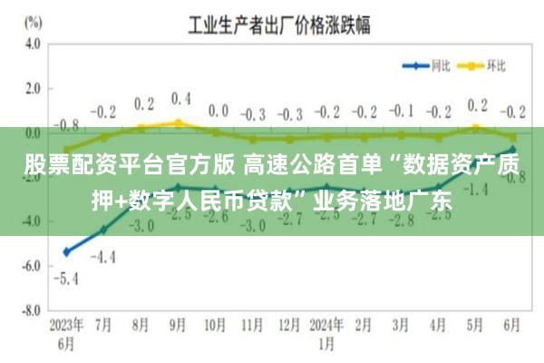 股票配资平台官方版 高速公路首单“数据资产质押+数字人民币贷款”业务落地广东
