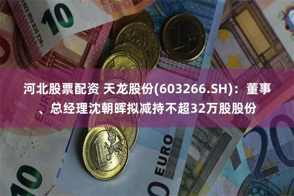 河北股票配资 天龙股份(603266.SH)：董事、总经理沈朝晖拟减持不超32万股股份