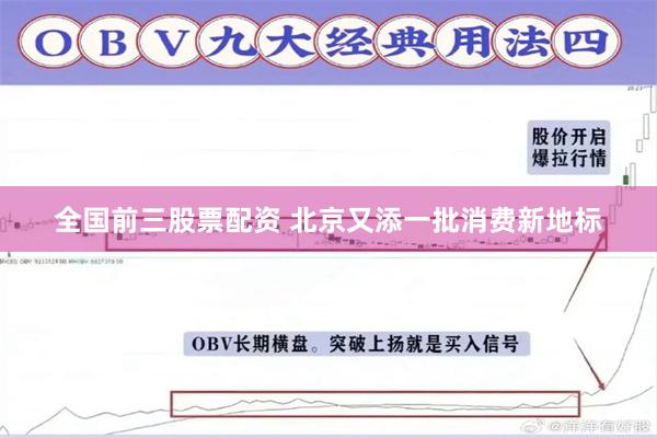 全国前三股票配资 北京又添一批消费新地标