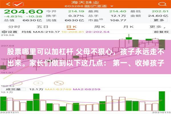 股票哪里可以加杠杆 父母不狠心,孩子永远走不出来。家长们做到以下这几点: 第一、收掉孩子