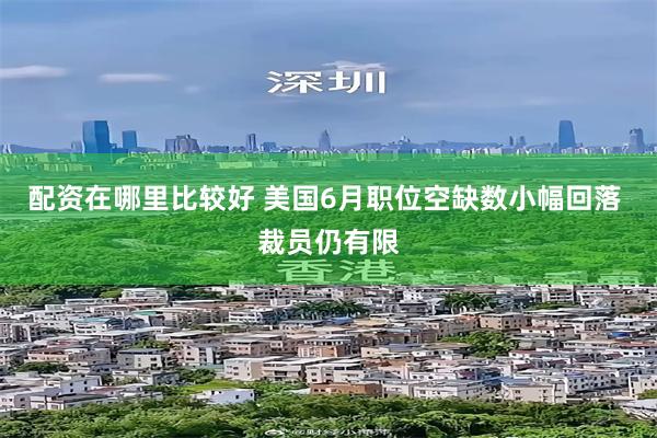 配资在哪里比较好 美国6月职位空缺数小幅回落 裁员仍有限