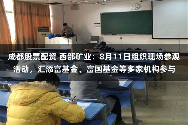 成都股票配资 西部矿业：8月11日组织现场参观活动，汇添富基金、富国基金等多家机构参与