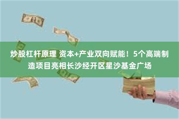 炒股杠杆原理 资本+产业双向赋能！5个高端制造项目亮相长沙经开区星沙基金广场