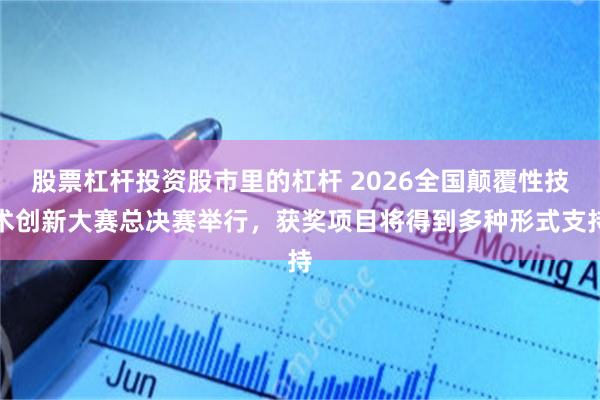 股票杠杆投资股市里的杠杆 2026全国颠覆性技术创新大赛总决赛举行，获奖项目将得到多种形式支持